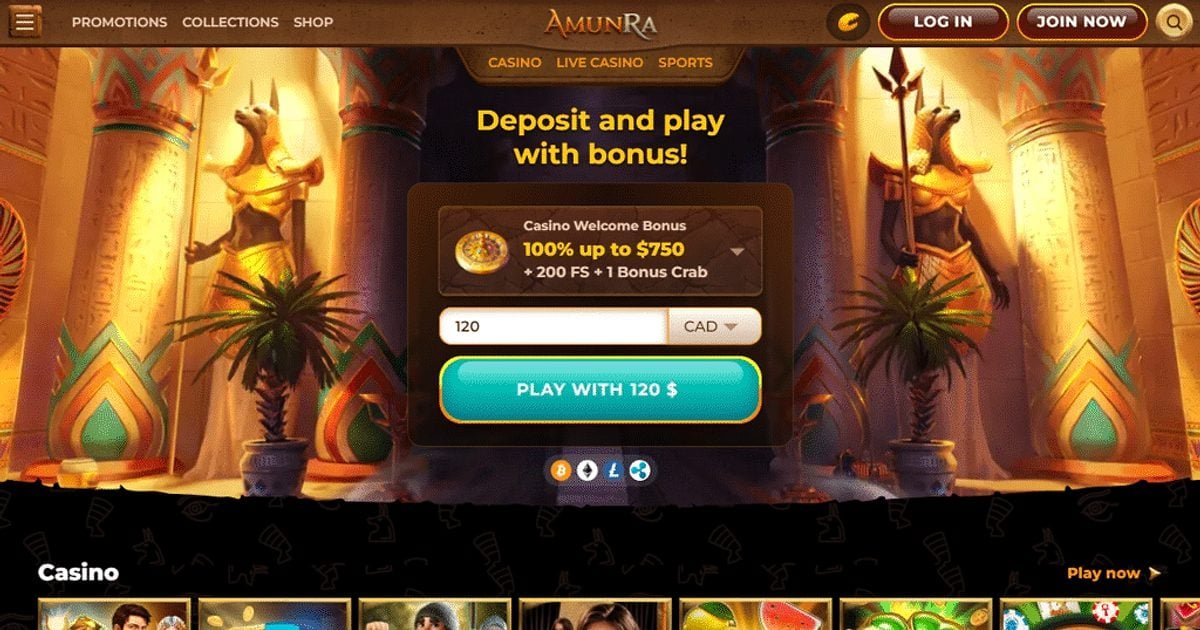 Amunra bonus bez depozytu